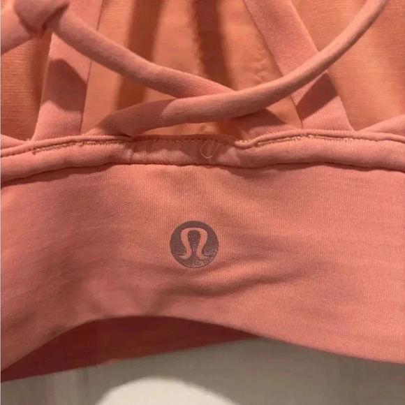 Lululemon + Soul Cycle Ride & Reflect Sports Bra In Cameo Pink Size 4. - Picture 5 of 5